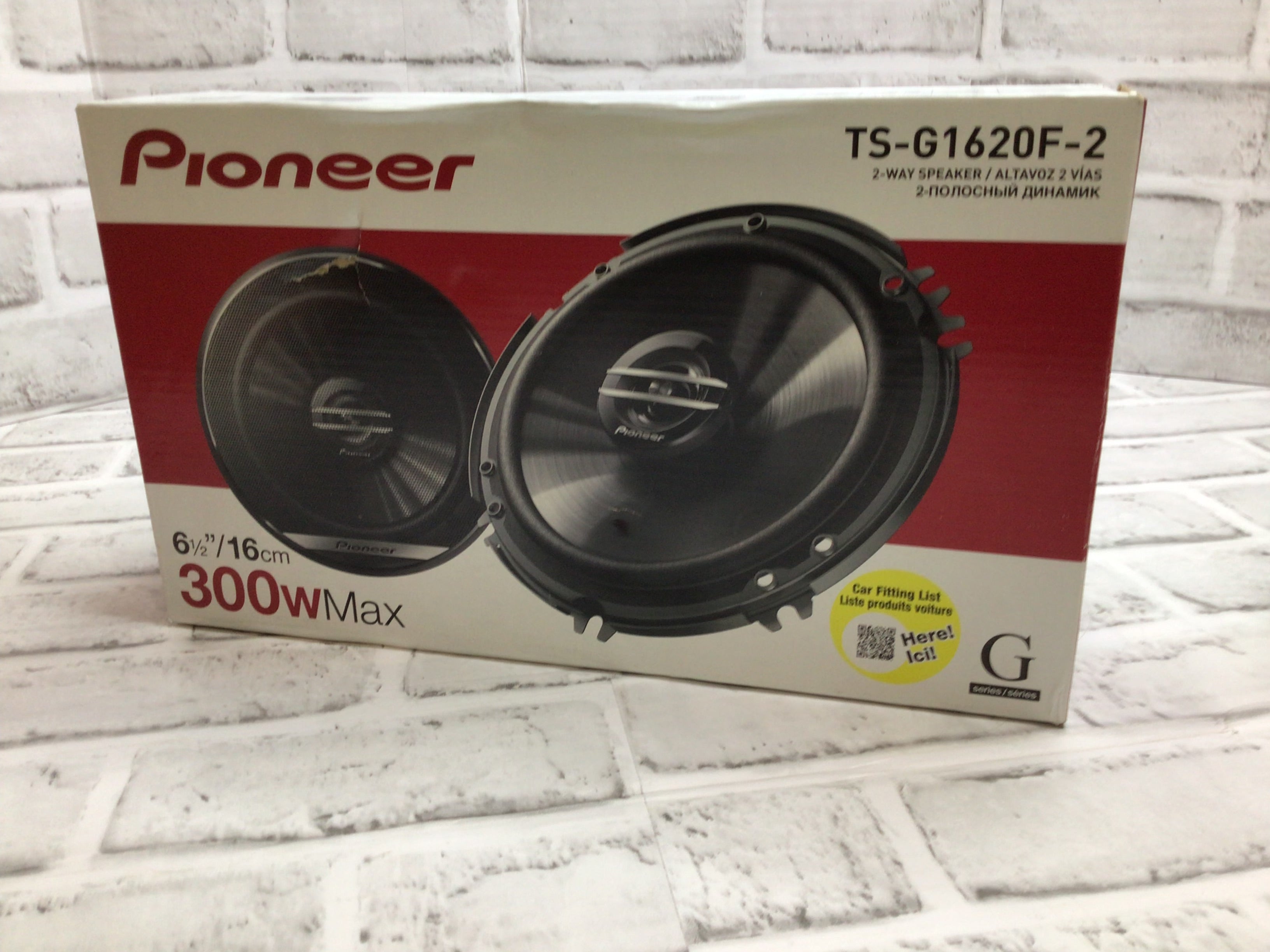 Pioneer TSG1620F-2 G-Series 6.5" 2-Way Coaxial Car Audio Speakers 300 Watt Max (8079211823342)